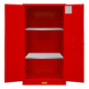 Durham FM Approved 60 Gallon, Manual Closing, Red Flammable Safety Cabinet - 1060M-17