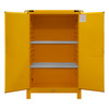 Durham FM Approved 90 Gallon, Self Closing, Yellow Flammable Safety Cabinet with Legs - 1090SL-50