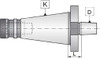 TMX Drill Chuck Arbor, NMTB/NST50 to JT3 - 8-332-053Q