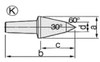 GS Tooling MT3, Insert K for Live Center - 311-038