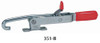 Destaco J-Hook Pull-Action Flange Base Clamp, 8-9/16" Length - 351-B