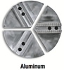 Precise Aluminum Serrated Soft Top Pie Jaws, 6" Chuck Size, Extra Height - 370-970