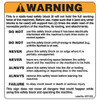 Rockford Warning Labels for Die Safety Blocks (English) - KST323