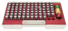 SPI Class ZZ Pin Gage Set, Inch, Steel, Minus Tolerance, 0.751 - 0.832" Range, 82 Pieces - 22-151-5