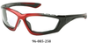 Pyramex Accurist® Black/Red Padded Frame, Clear Anti-Fog Lens Safety Glasses SBR8710DTP