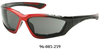 Pyramex Accurist® Black/Red Padded Frame, Gray Anti-Fog Lens Safety Glasses SBR8720DTP