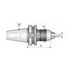 TMX BT-Flange Integral Drill Chuck, BT40 1/8-5/8in - 8-230-4035