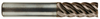 T&O 5 Flute SuperCEED® Solid Carbide TiCN Coated 45° Helix Regular Single End Mill, 1/8" Size & Shank Diameter, 1/2" Length of Cut, 1-1/2" Overall Length