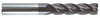Rushmore USA 4 Flute Variable Index Solid Carbide Single End Mill - Long Length, 1/8" Size, 3/4" Length of Cut, 2-1/4" Overall Length