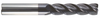 Rushmore USA 4 Flute Variable Index Solid Carbide Single End Mill - Extra Long Length, 3/8" Size, 1-3/4" Length of Cut, 4" Overall Length