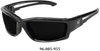 Edge Eyewear Kazbek Black Frame, Smoke Vapor Shield Lens Safety Glasses SK116-SP