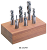 Precise 6 Piece HSS or M42 Cobalt Metric Single End Mill Sets