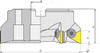 TMX 1-1/2 Inch Cutting Dia. Face Mill, 90° Cut, with .500 Pilot Arbor Mount, 3 Flutes, for TP_ 32 Style Inserts - 6-902-156