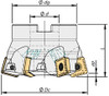 TMX SO90 D2.50-A1.00/1.75-05-16, 2-1/2 Inch Diameter 90° 5 Flute High Feed Indexable Face Mill for SOE_ 16 Inserts - 181-0739-00