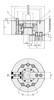 TMX 2-Jaw Large Hole Power Chuck, Plain Back, 12 inch - 3-782-1200