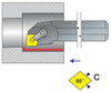 TMX Boring Bar, SI-MCLNR 32-6 for Negative 80° CNM Inserts, Right Hand, 2" Shank Dia., 18" Length - 6-760-326R