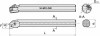 TMX Boring Bar, SI-MCLNR 32-6 for Negative 80° CNM Inserts, Right Hand, 2" Shank Dia., 18" Length - 6-760-326R