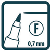 Pica Classic 533 Black Permanent Fine Tip Marker - 533/46