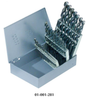 Precise 29 Piece 1/16" to 1/2" by 64ths Jobbers Length Twist Drill Sets