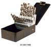 Precise 29 Piece 1/16" to 1/2" by 64ths Jobbers Length Twist Drill Sets