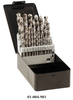 Precise 29 Piece 1/16" to 1/2" by 64ths Jobbers Length Twist Drill Sets