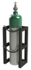 Durham Mfg. Gas Cylinder Rack, 16" x 12" x 30", 1 Cylinder Capacity, 2 Concrete Anchors - GCRV-161230-08T
