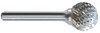 Precise SD-7, 3/4" Cut Diameter, 3/4" Cut Length, Ball Shape Carbide Burr - 3000-0127