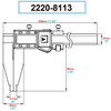 Dasqua 0-300mm/0-12" 90mm Jaw Length Heavy Duty Digital Caliper - 2220-8113
