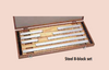 Mitutoyo Square Gage Block Set, Inch Long Block Set, 8 Pieces, Steel, Grade 0 - 516-762-26