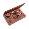 Starrett Outside Micrometer Set of 3, 0-75mm, EDP 68068 - S436.1MAXRLZ