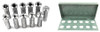 Precise 11 Piece R8 Collet Set & 12 Piece Collet Rack - 4951-0008