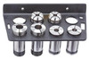 Vertex 8 Piece 5C Collet Rack VMS-5, (Collets Not Included) - 3900-1609