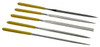 Value Collection Micro Diamond Pattern File Set, 5 pc. Production Grade, Fine Cut - 55-532-6