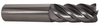 PROMAX Tools 5 Flute Solid Carbide nACRo Coated Finishing End Mill, 1/2" Size & Shank Diameter, 1-1/4" Length of Cut, 3" Overall Length, .010" Radius