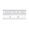 Starrett Steel Rule with Inch Graduations, 3", EDP 56466 - C604R-3