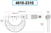 Dasqua 1-2" Point Micrometer - 4610-2310