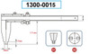 Dasqua Long Jaw Vernier Caliper W/Fine Adjustment, 0-40"/0-1000mm Range - 1300-0015