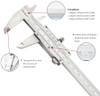 Dasqua Vernier Caliper, 0-6"/0-150mm Range - 1550-2005