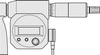 Mitutoyo Digital Micrometer, Inch/Metric 19-20" - 293-789