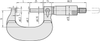 Mitutoyo Outside Micrometer with Heat Insulation Plate 0-25mm - 102-301