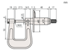 Mitutoyo Mechanical Sheet Metal Micrometer w/Graduated Dial, 0-25mm - 119-202