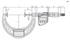 Mitutoyo Disc Micrometer, IP65, 75-100mm - 369-253-30