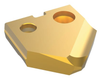 Allied T-A® Series #0 TiN Coated Super Cobalt Spot Drilling & Chamfering Insert, 5/8" Blade Size, 1/8" Thickness - 150T-0020-SP
