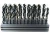 DRILLCO 32 Piece HSS 1/2" Round Shank Silver & Deming Drill Set, 1/2" to 1" by 64ths - 1000A