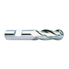 Weldon Tool 4 Flute H.S.S. Ball End Single End Mill, 1-1/2" Size, 1-1/4" Shank Diameter, 4" Length of Cut, 6-1/2" Overall Length