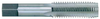 Rushmore USA 3 Flute H.S.S. Standard Plug Hand Tap, #4-40 Tap Size, .141" Shank Diameter, H2 Thread Limit, 1.875" Overall Length