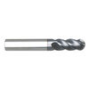 Niagara Cutter 4 Flute AlTiN Coated Solid Carbide Ball End Mill, 1/4" Size & Shank Diameter, 1/2" Length of Cut, 2-1/2" Overall Length