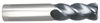 Niagara Cutter 4 Flute Stabilizer AlTiN Coated Carbide Single End Mill, 1/4" Size & Shank Diameter, 1/2" Length of Cut, .020" Corner Radius, 2-1/2" Overall Length
