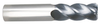 Niagara Cutter 4 Flute Stabilizer AlTiN Coated Carbide Single End Mill, 1/2" Size & Shank Diameter, 1-1/2" Length of Cut, .060" Corner Radius 4" Overall Length