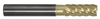 Promax 6 Flute Variable Helix ZrN Coated Single End Mill, 5/16" Size & Shank Dia., 3/4" Length of Cut, 1" Reach, .300" Neck Dia., 2-1/2" Overall Length